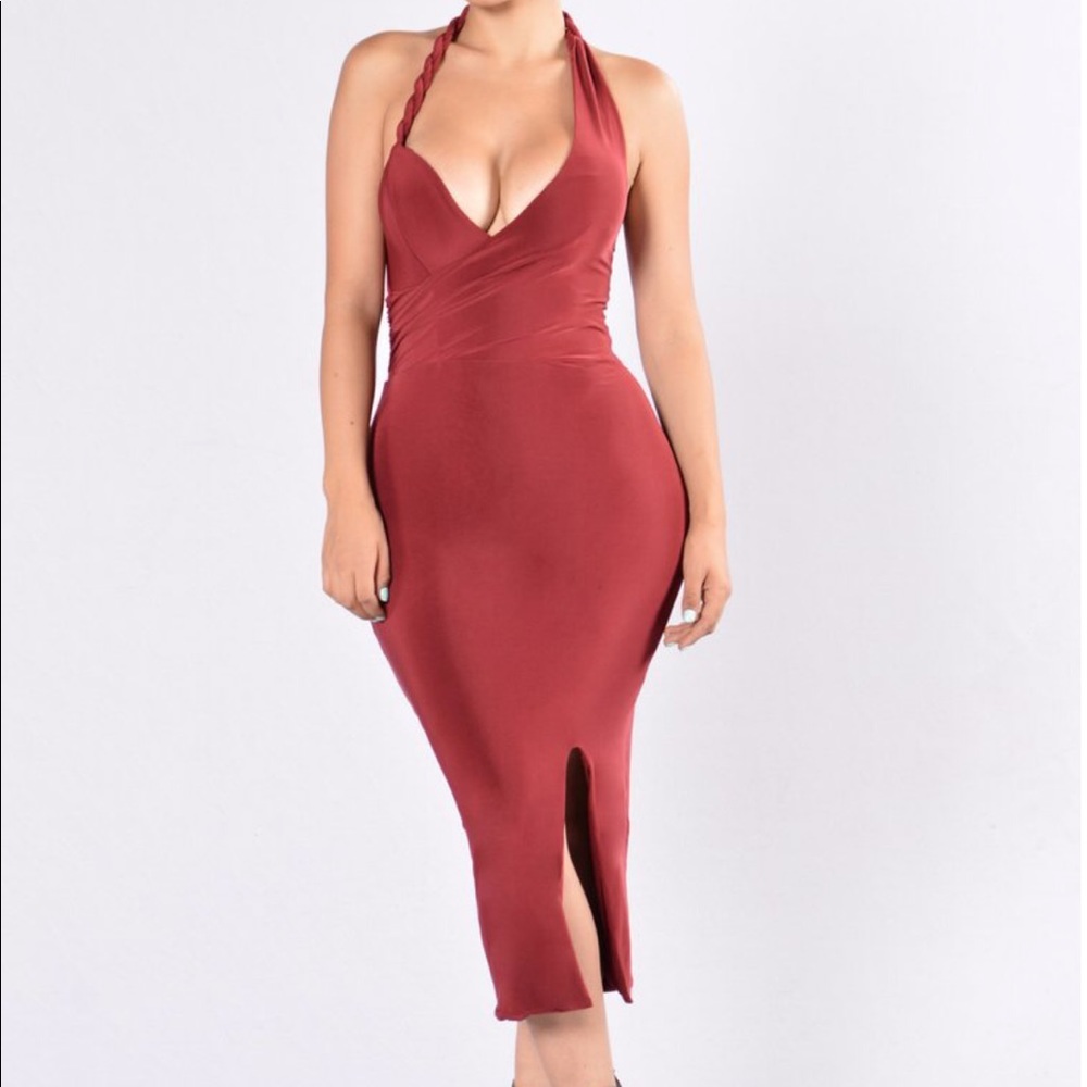 Sexy Burgundy Dress